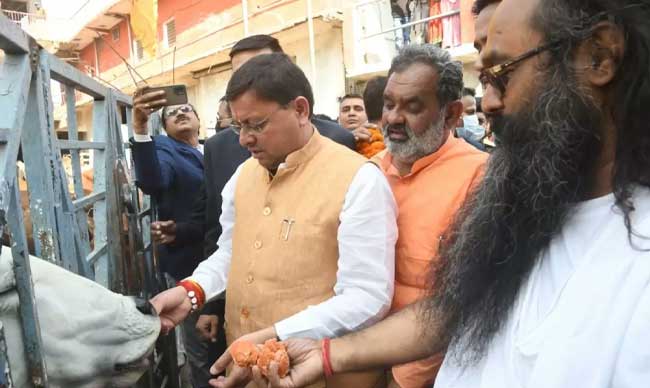 Inauguration of Shri Krishnayan police post for cow protection